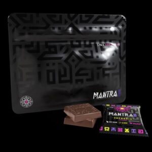 Mantra Hero Mini Chocolates in premium retail packaging featuring delicious bite-sized chocolates.